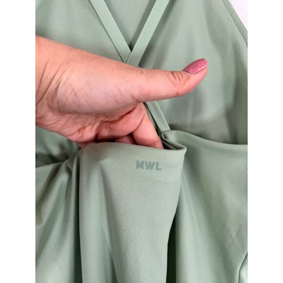 MADEWELL MWL Flex 2.0 Fitness Dress With Built in Shorts Size S Green - Picture 8 of 12